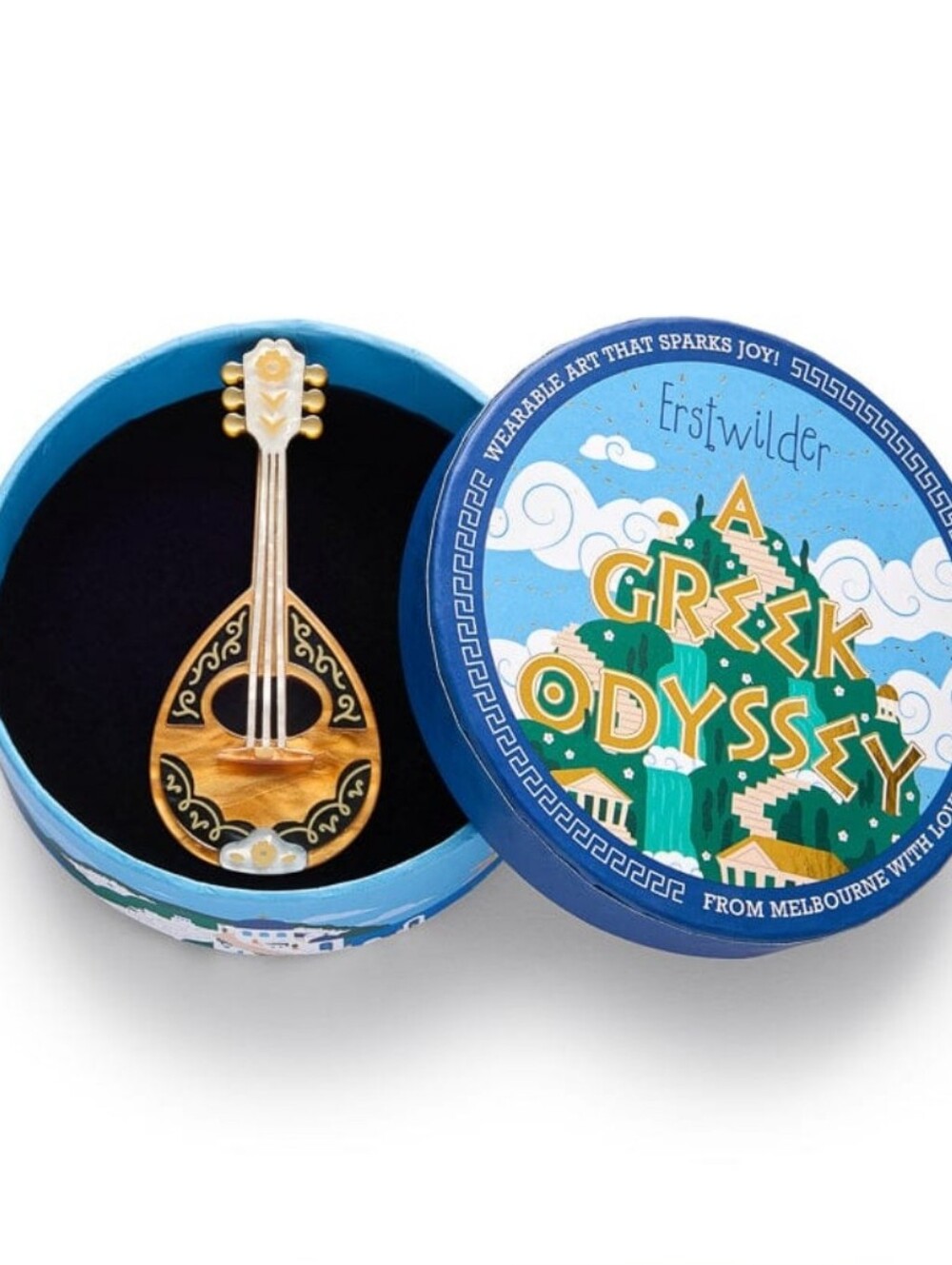 Erstwilder 'A Greek Odyssey' Play Bouzouki Brooch